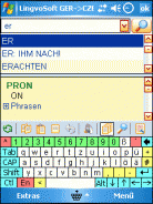 LingvoSoft Dictionary German <-> Czech for Pocket PC Screenshot