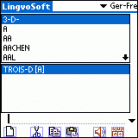 LingvoSoft Dictionary German <-> French for Palm OS Screenshot