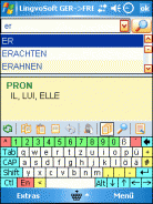 LingvoSoft Dictionary German <-> French for Pocket PC Screenshot