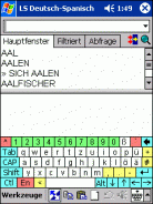 LingvoSoft Dictionary German <-> Spanish for Pocket PC Screenshot