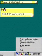 Alarm Notes Screenshot
