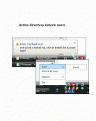 Active Directory Unlock Users Screenshot