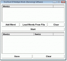 Find Root Of Multiple Words (Stemming) Software Screenshot