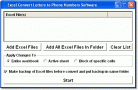 Excel Convert Letters to Phone Numbers Software Screenshot