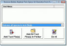 Remove (Delete, Replace) Text, Spaces & Characters From Files Software Screenshot