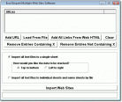 Excel Import Multiple Web Sites Software Screenshot