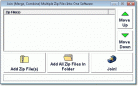 Join (Merge, Combine) Multiple Zip Files Into One Software Screenshot