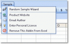 Excel Random Sample Software Screenshot