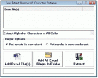 Excel Extract Numbers & Characters Software Screenshot