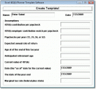Excel 401(k) Planner Template Software Screenshot