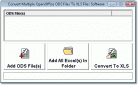 Convert Multiple OpenOffice ODS Files To XLS Files Software Screenshot
