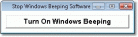 Stop Windows Beeping Software Screenshot