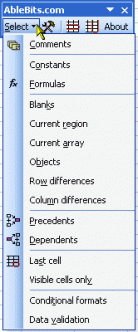 Complete Excel Names Screenshot