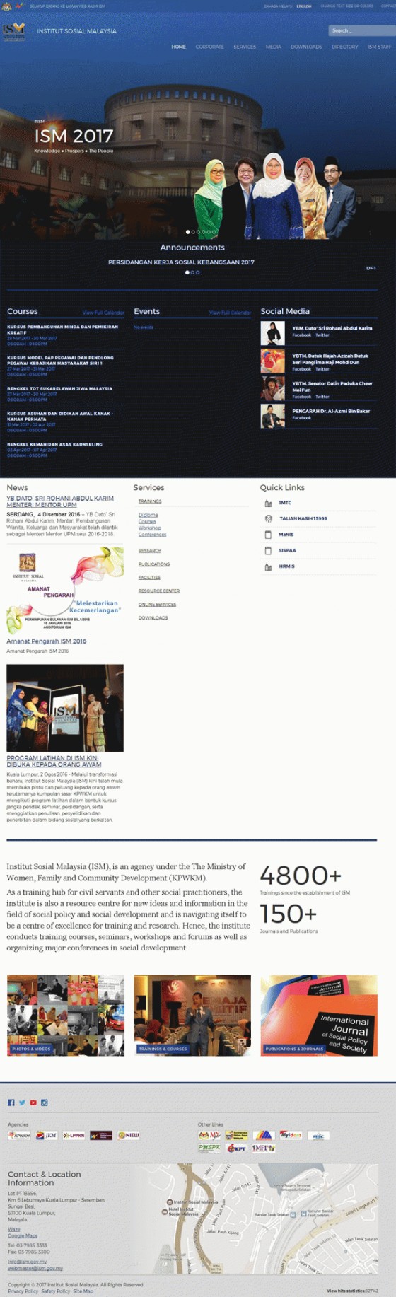 Institut Sosial Malaysia (ISM) Screenshot
